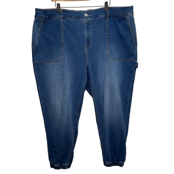 Pennington’s Medium Wash Knit-Like Denim Jogger, 1948 Fit - d/C JEANS Size 3x - Picture 5 of 15